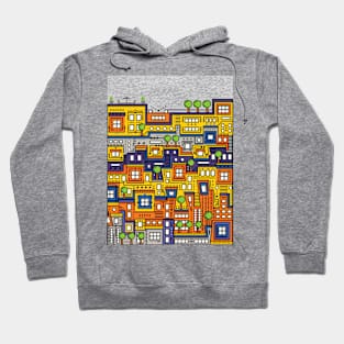 Cute City Illustration Hoodie